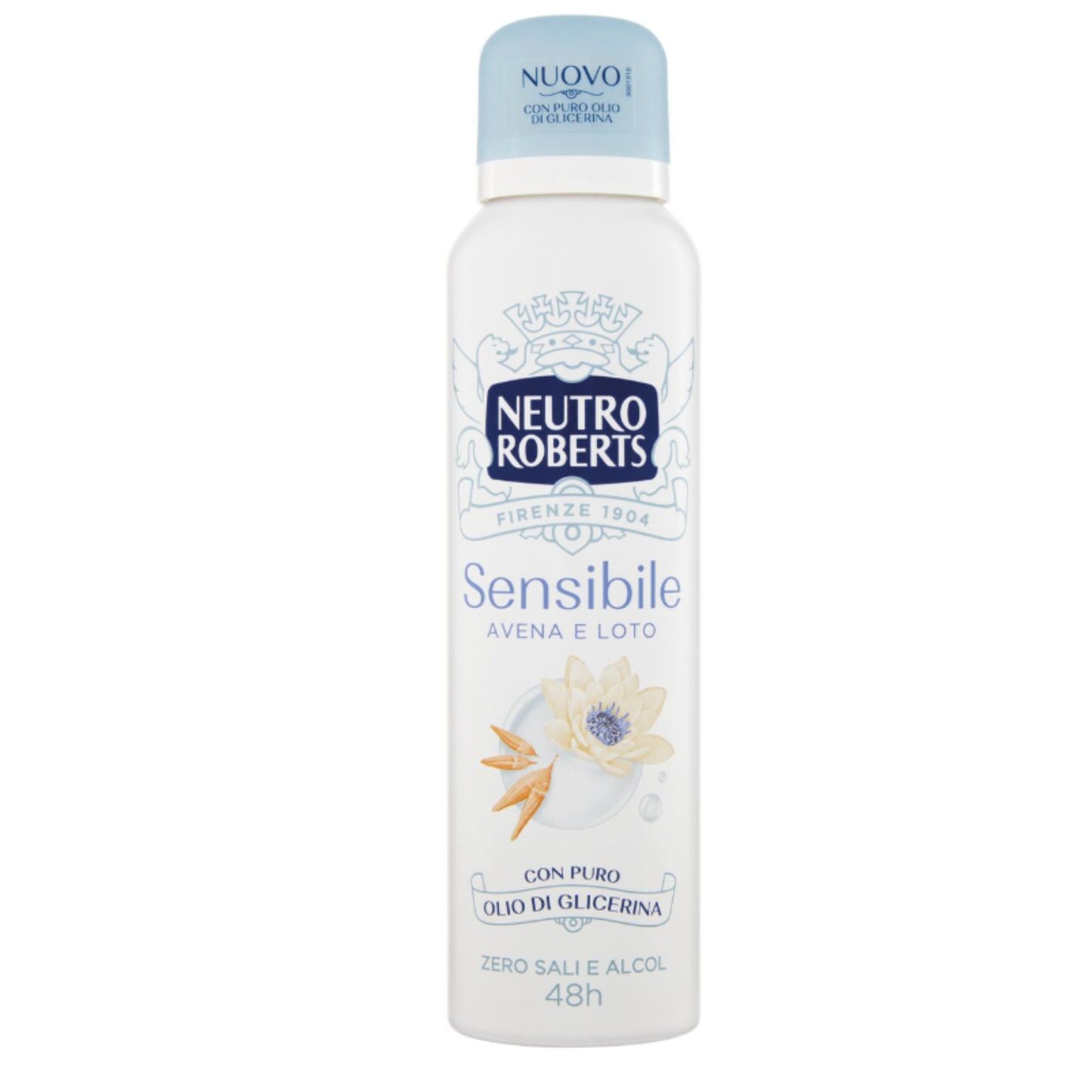 NEUTRO ROBERTS DEO SPRAY 150ML SENSIBILE AVENA E LOTO CON OLIO DI GLICERINA