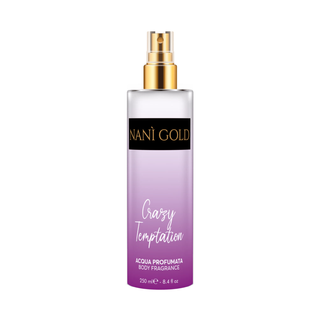 NANI' GOLD ACQUA PROFUMATA 250ML BODY FRAGRANCE CRAZY TEMPTATION