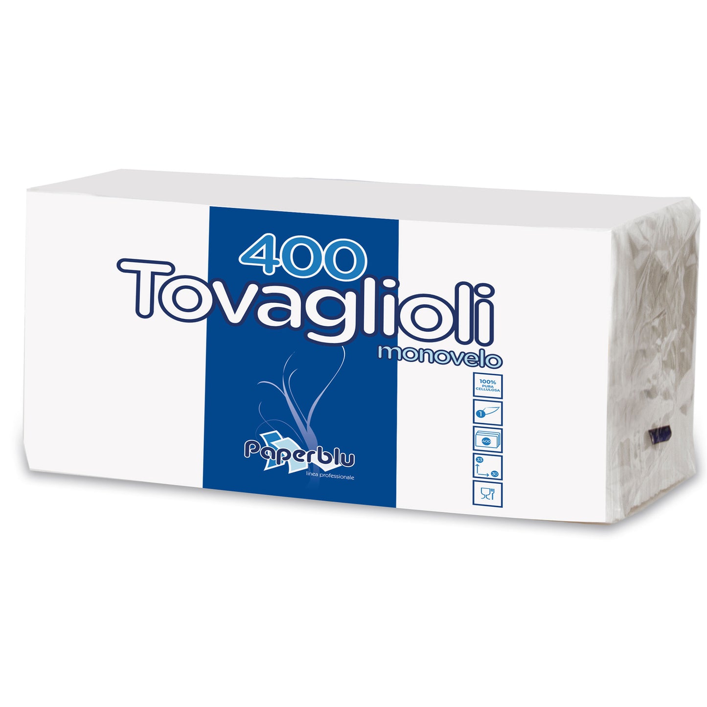 PAPERDI' PAPERBLU TOVAGLIOLI MONOVELO 30X33 400PZ