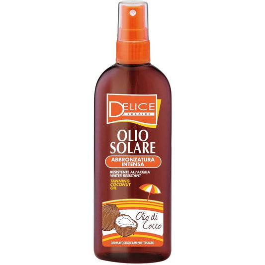 DELICE SOLAIRE OLIO SOLARE 150ML ABBRONZATURA INTENSA OLIO DI COCCO