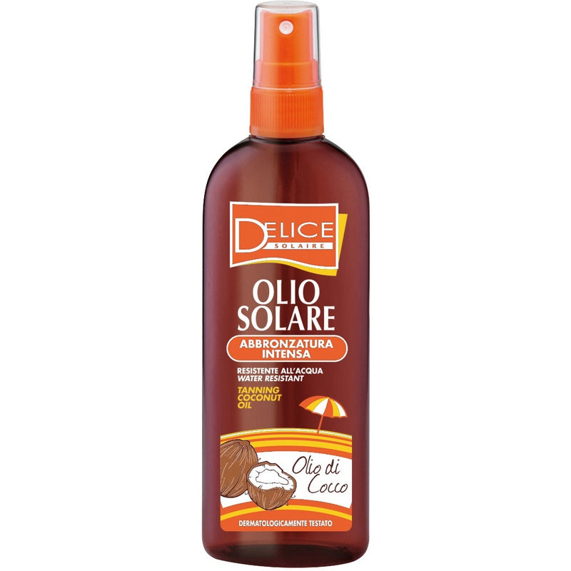 DELICE SOLAIRE OLIO SOLARE 150ML ABBRONZATURA INTENSA OLIO DI COCCO