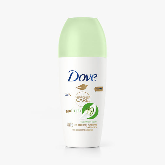 DOVE DEO ROLL-ON 50ML ADVANCED CARE GO FRESH CUCUMBER SCENT 48H