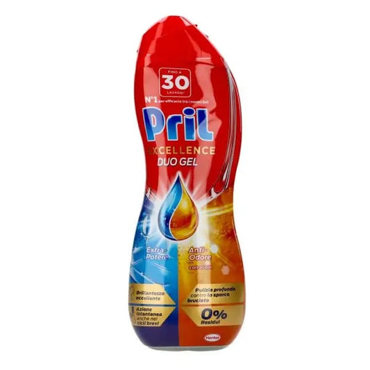 PRIL EXCELLENCE DUO GEL 540ML 30LAV. EXTRA-POTERE ANTI-ODORE ACETO