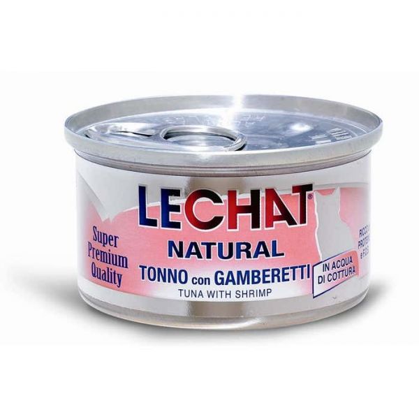 LECHAT NATURAL 80G TONNO CON GAMBERETTI