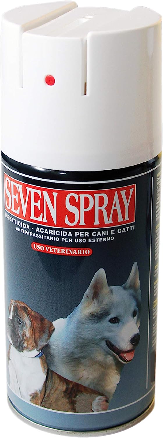 SEVEN SPRAY ANTIPARASSITARIO PER CANI E GATTI USO VETERINARIO 400ML