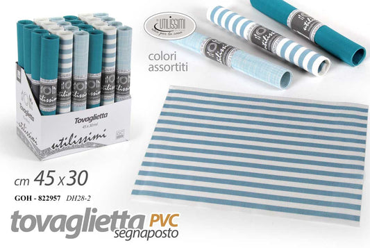 GICOS TOVAGLIETTA PVC SEGNAPOSTO CM.45X30 COLORI ASSORTITI