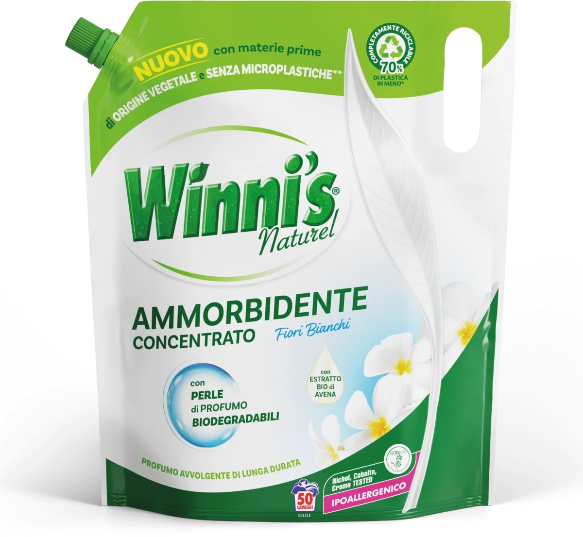 WINNI'S AMMORBIDENTE ECO 1,25L 50LAV. FIORI BIANCHI