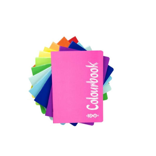 COLOURBOOK QUADERNO A5 BROSSURATO 5MM FLUO E BICOLOR 70 PAG 100GR
