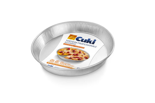 CUKI TORTIERA PROFESSIONALE ALLUMINIO ANTIADERENTE - RIUTILIZZABILE 8 PORZIONI TS30