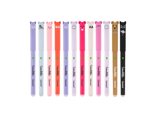 COLOURBOOK PENNA CANCELLOTTA GEL VERDE FANTASIA