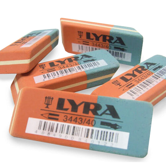 LYRA GOMMA RUBBER ERASER BICOLORE