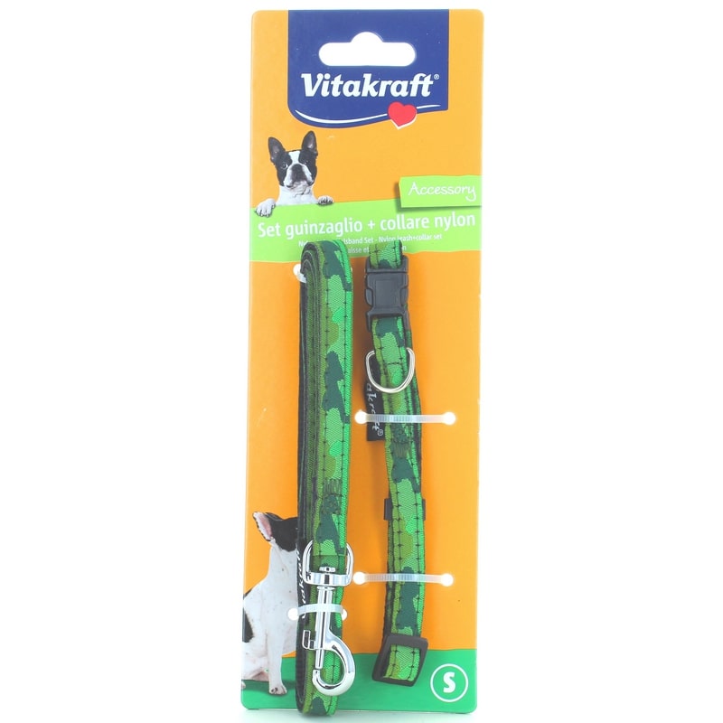 VITAKRAFT SET GUINZAGLIO+COLLARE NYLON S