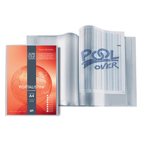 POOL OVER ARCHIVIA PORTALISTINI A4 80 BUSTE DORSO MORBIDO