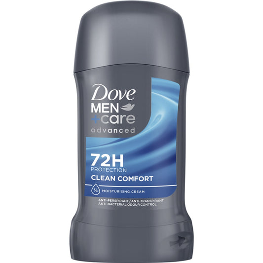 DOVE MEN+CARE ADVANCED DEO STICK 50ML CLEAN COMFORT 72H