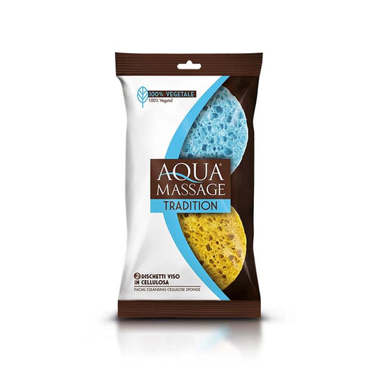 AQUA MASSAGE TRADITION DISCHETTI VISO IN CELLULOSA 2PZ