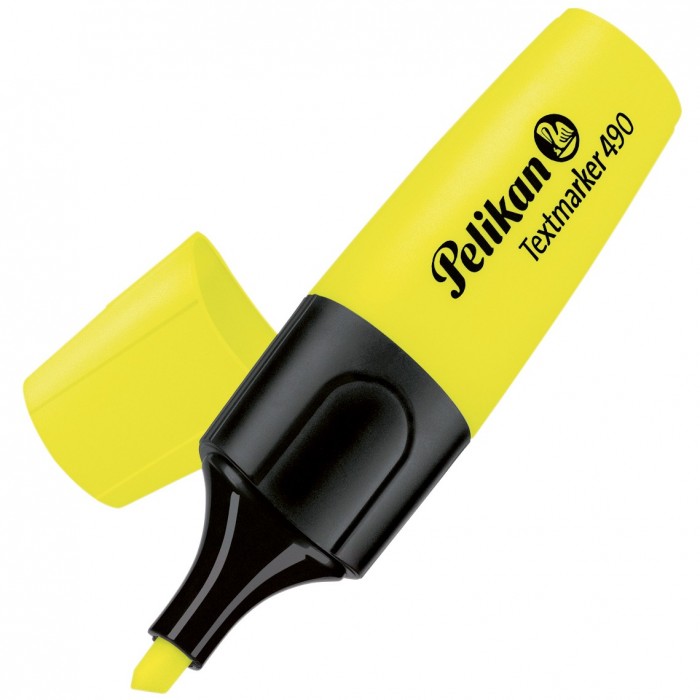 PELIKAN EVIDENZIATORE TEXTMARKER 490 GIALLO FLUO