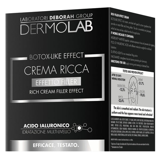 DERMOLAB BOTOX-LIKE EFFECT CREMA RICCA EFFETTO FILLER 50ML ACIDO IALURONICO