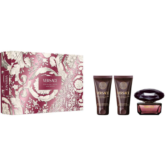 VERSACE CRYSTAL NOIR CONFEZIONE EDT 50ML + SHOWER GEL 50ML + BODY LOTION 50ML