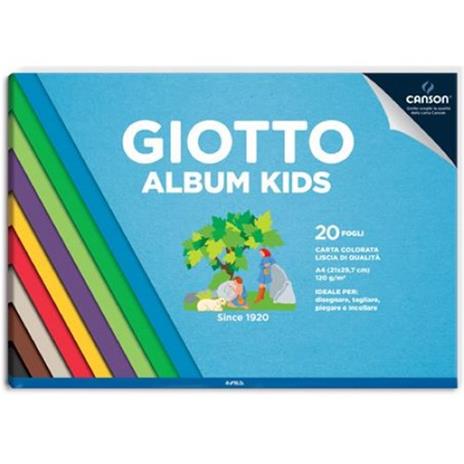GIOTTO ALBUM KIDS COLORATO 120GR A4 20 FOGLI