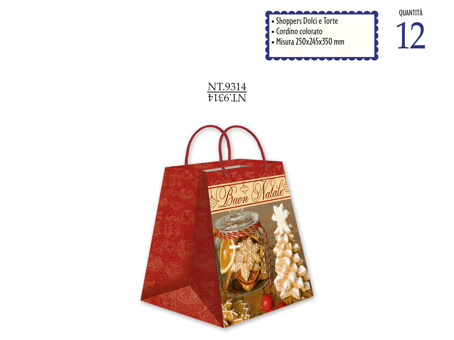 CROMO NB SHOPPER DOLCI CM.25X24,5X35 NT.9314