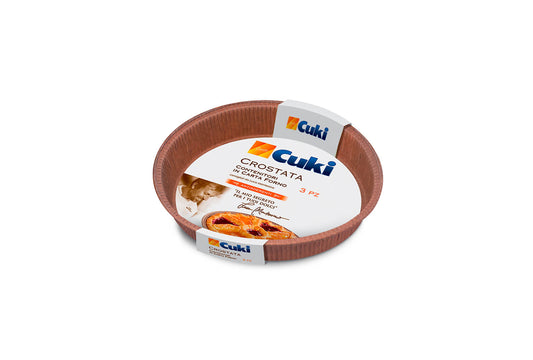CUKI CUOCE CROSTATA CONTENITORI IN CARTA FORNO 3PZ CM.20X2,8H