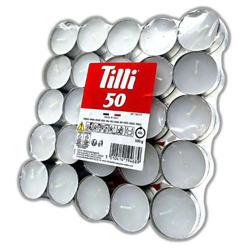 TILLI TEALIGHTS 50PZ BIANCO