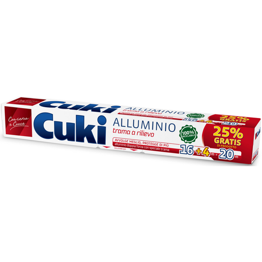 CUKI ALLUMINIO DOPPIA FORZA TRAMA A RILIEVO 16+4M