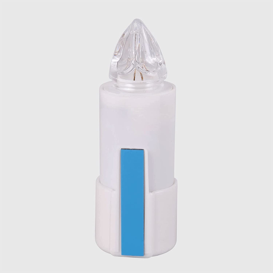 CAU LUMINO ELETTRONICO CANDELA A BATTERIA 120GG INTERMITTENTE CON APPENDINO BIANCO