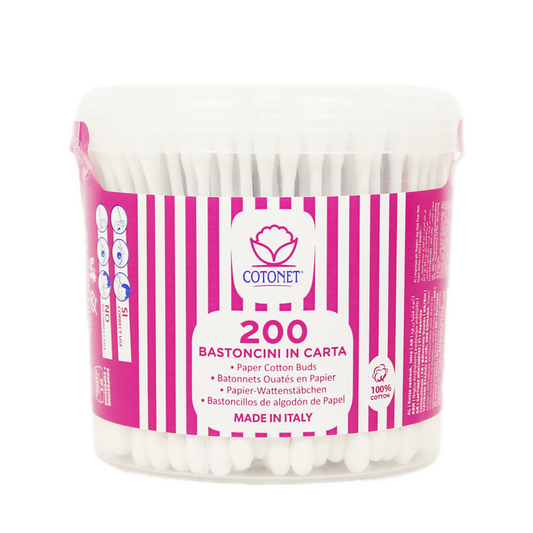 COTONET BASTONCINI IN CARTA PULIORECCHIE X200 IN BARATTOLO