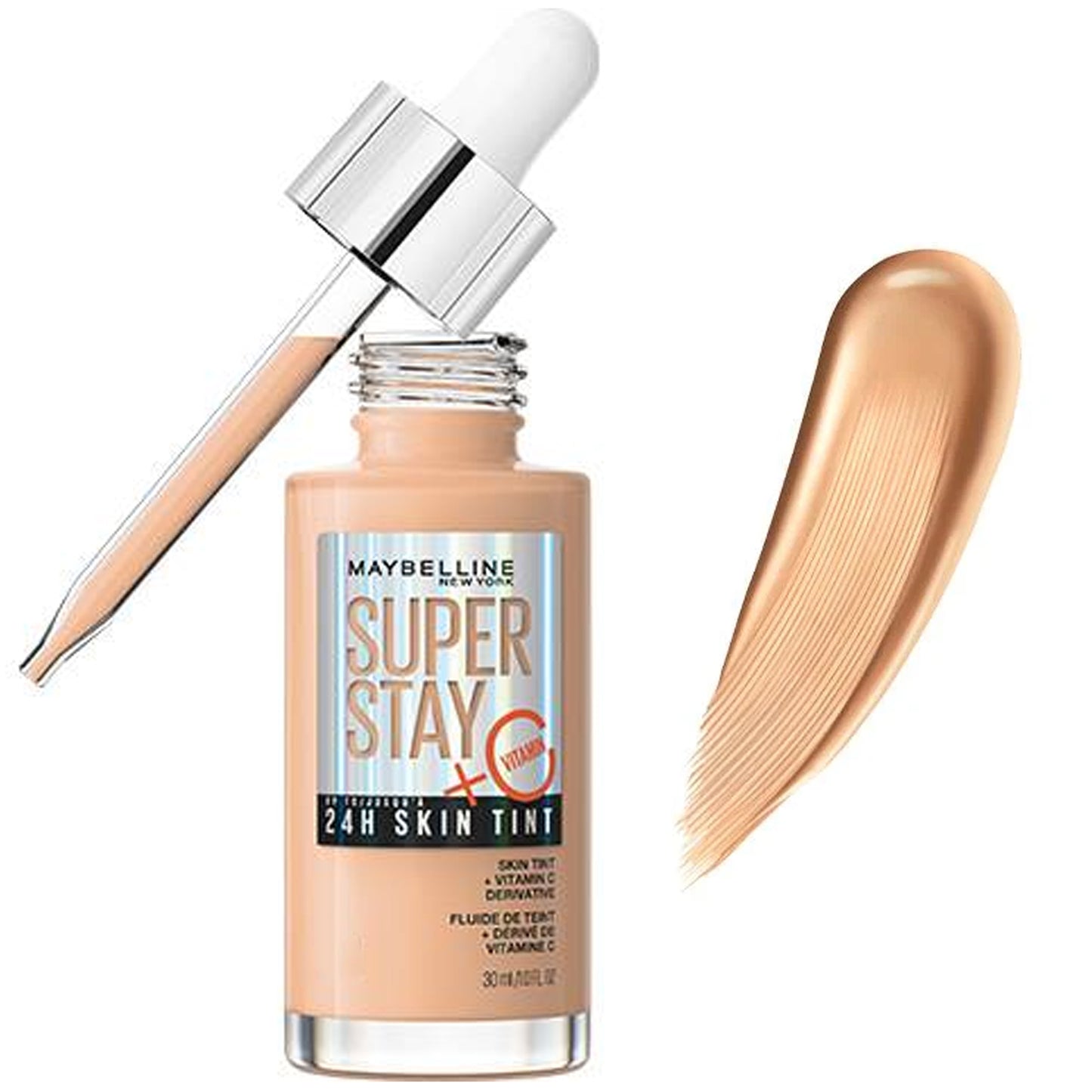 MAYBELLINE FONDOTINTA SUPER STAY + VITAMIN 24H SKIN TINT 30