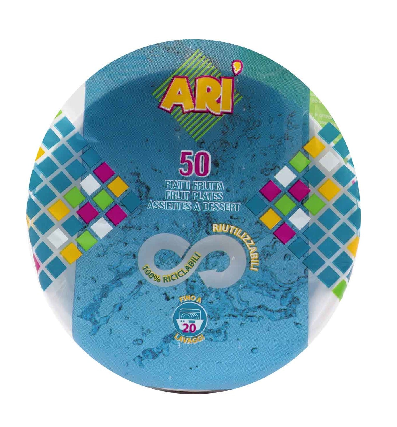 ARISTEA ARI' 50 PIATTI FRUTTA RIUTILIZZABILI