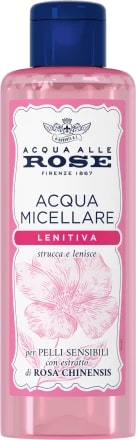 ROBERTS ACQUA ALLE ROSE ACQUA MICELLARE 200ML LENITIVA PER PELLI SENSIBILI CON ESTRATTO DI ROSA CHINENSIS