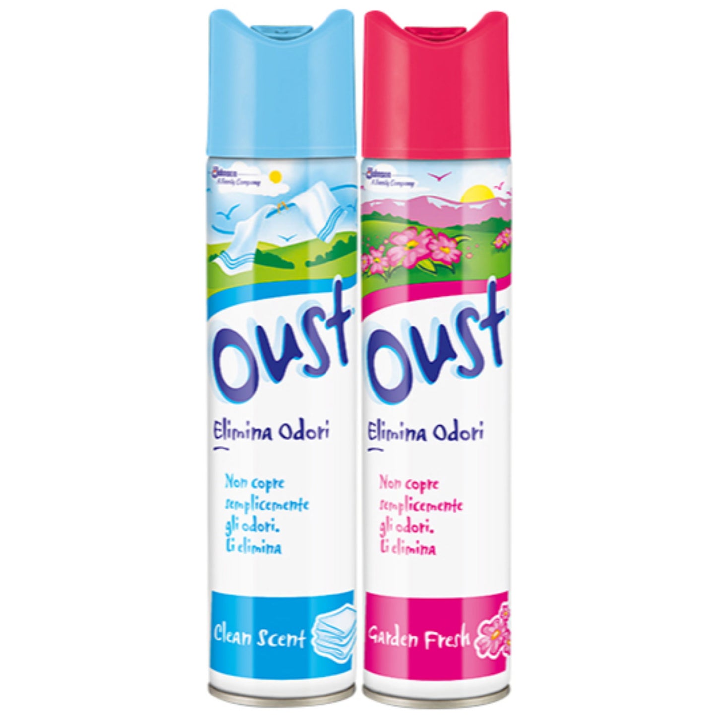 OUST DEO SPRAY 300ML ELIMINA ODORI CLEAN SCENT/GARDEN FRESH