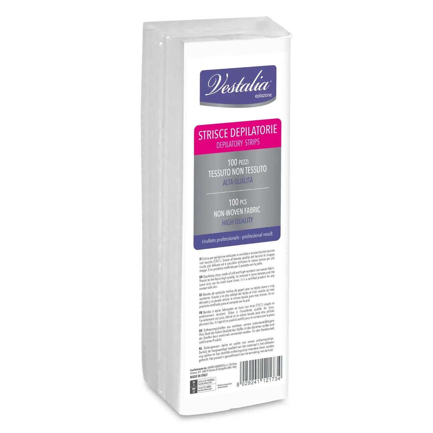 VESTALIA STRISCE DEPILATORIE 100PZ TESSUTO NON TESSUTO