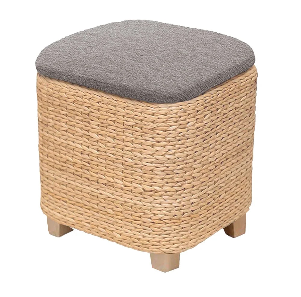 EUROSTAR POUF CONTENITORE ORANGE CM.35X30X34H COLORE MARRONE