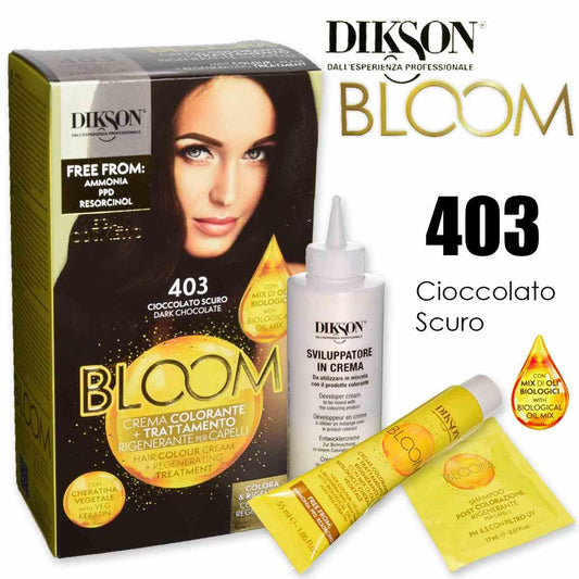 DIKSON BLOOM CREMA COLORANTE SENZA AMMONIACA 403 CIOCCOLATO SCURO