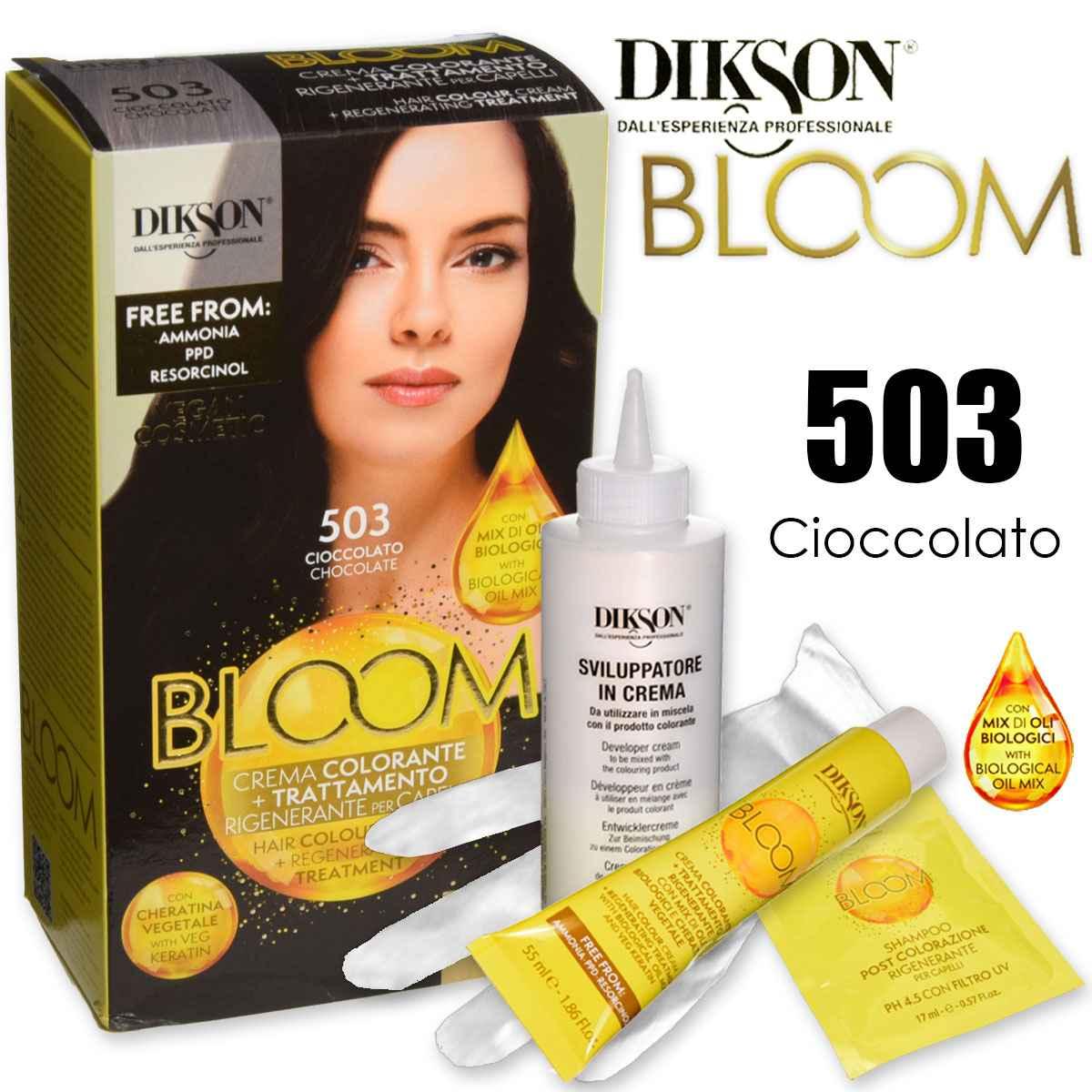 DIKSON BLOOM CREMA COLORANTE SENZA AMMONIACA 503 CIOCCOLATO
