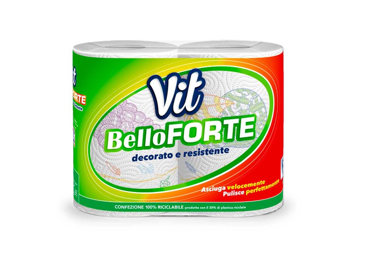 VIT ASCIUGATUTTO BELLO FORTE 2 VELI 2 ROTOLI