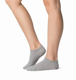 GOLDEN LADY MINICALZINO IN COTONE TG. UNICA 3 PAIA GRIGIO MELANGE CHIARO