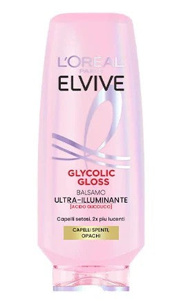 L'OREAL ELVIVE GLYCOLIC GLOSS BALSAMO 200ML ULTRA-ILLUMINANTE CAPELLI SPENTI,OPACHI