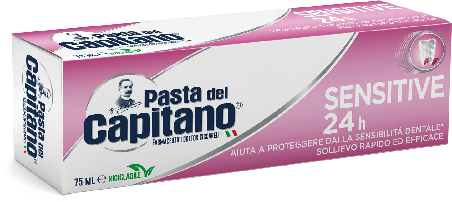 PASTA DEL CAPITANO DENTIFRICIO 75ML SENSITIVE 24H