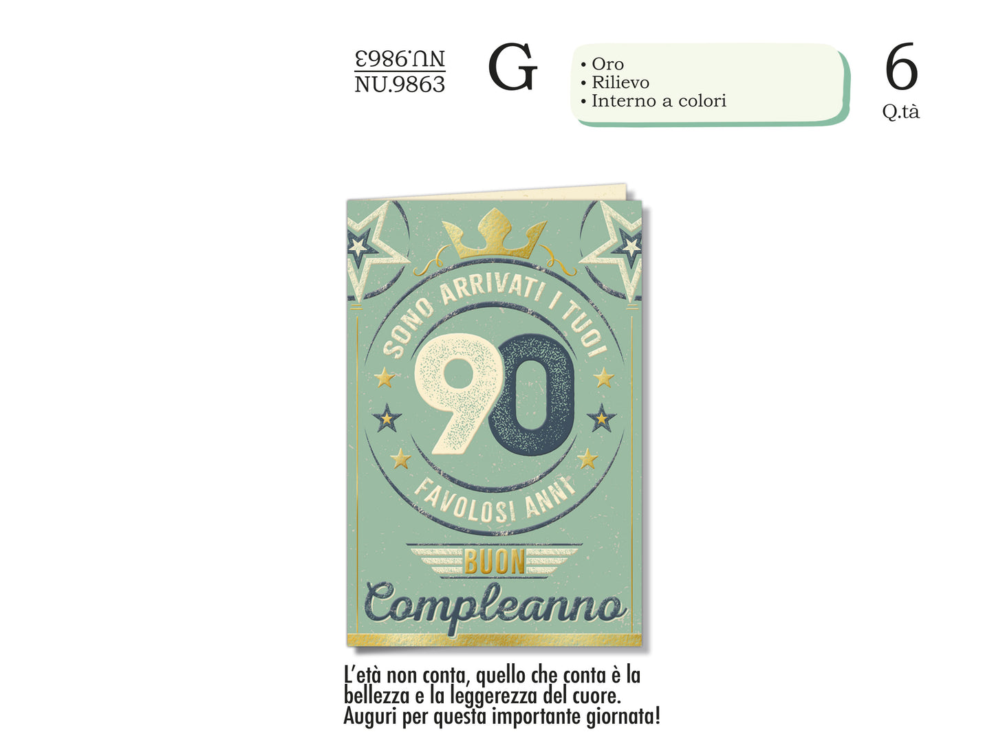 CROMO NB BIGLIETTO NUMERO 90 NU.9863