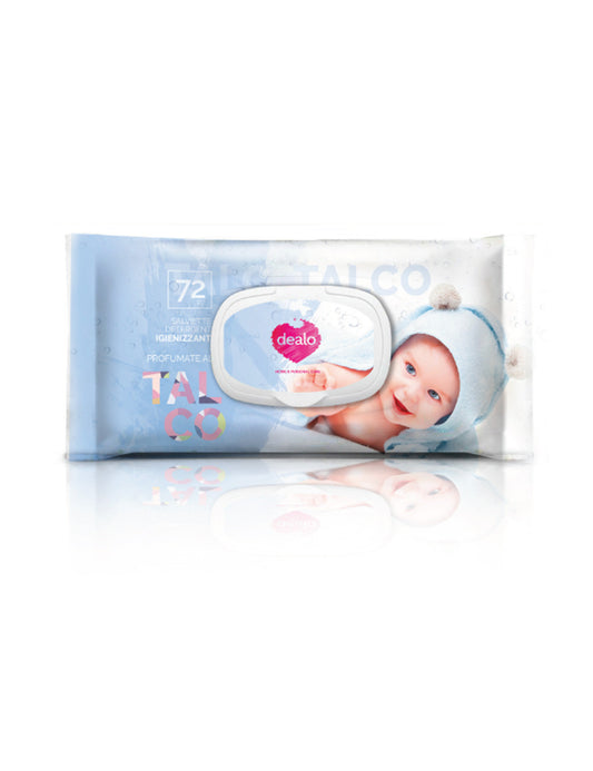 DEALO BABY SALVIETTINE DETERGENTI IGIENIZZANTI 72PZ TALCO