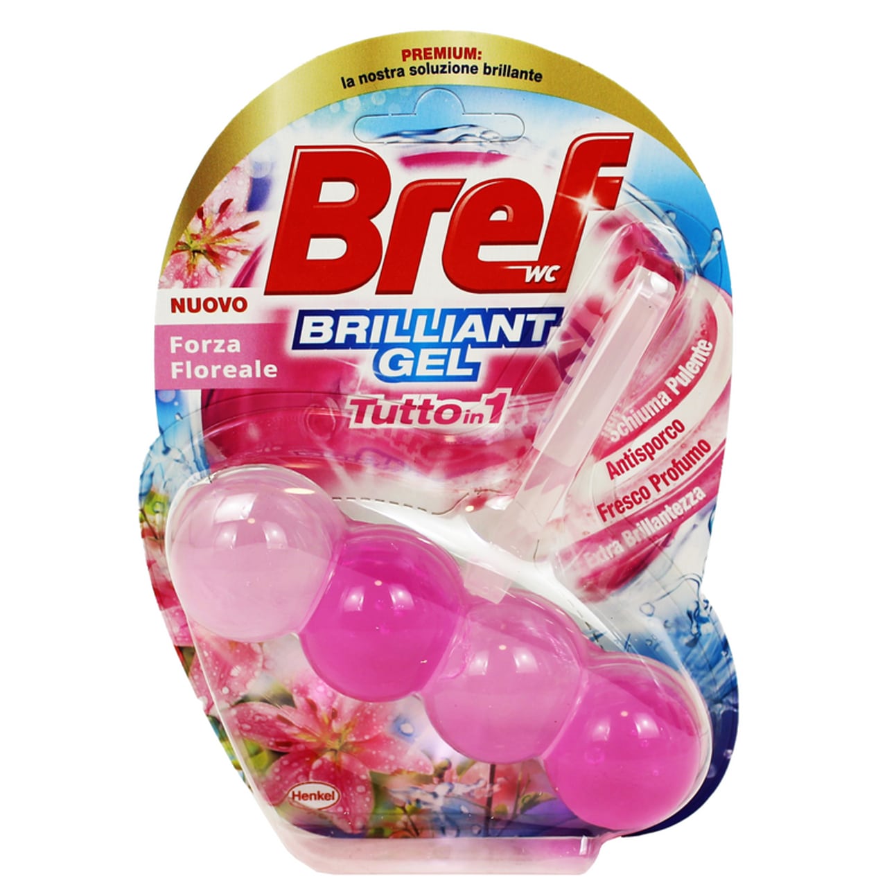BREF WC TAVOLETTA BRILLIANT GEL TUTTO IN 1 FORZA FLOREALE 42G