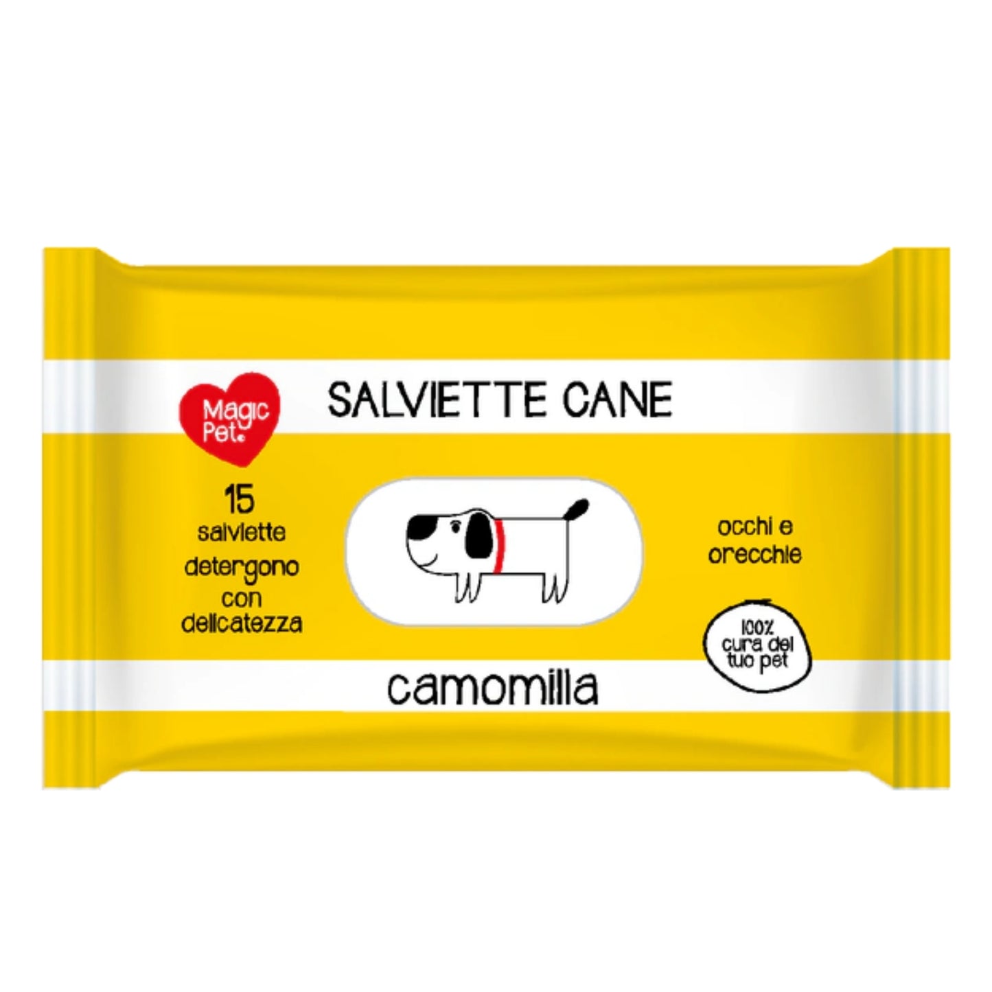 MAGIC PET SALVIETTE CANE OCCHI ORECCHIE 15PZ CAMOMILLA