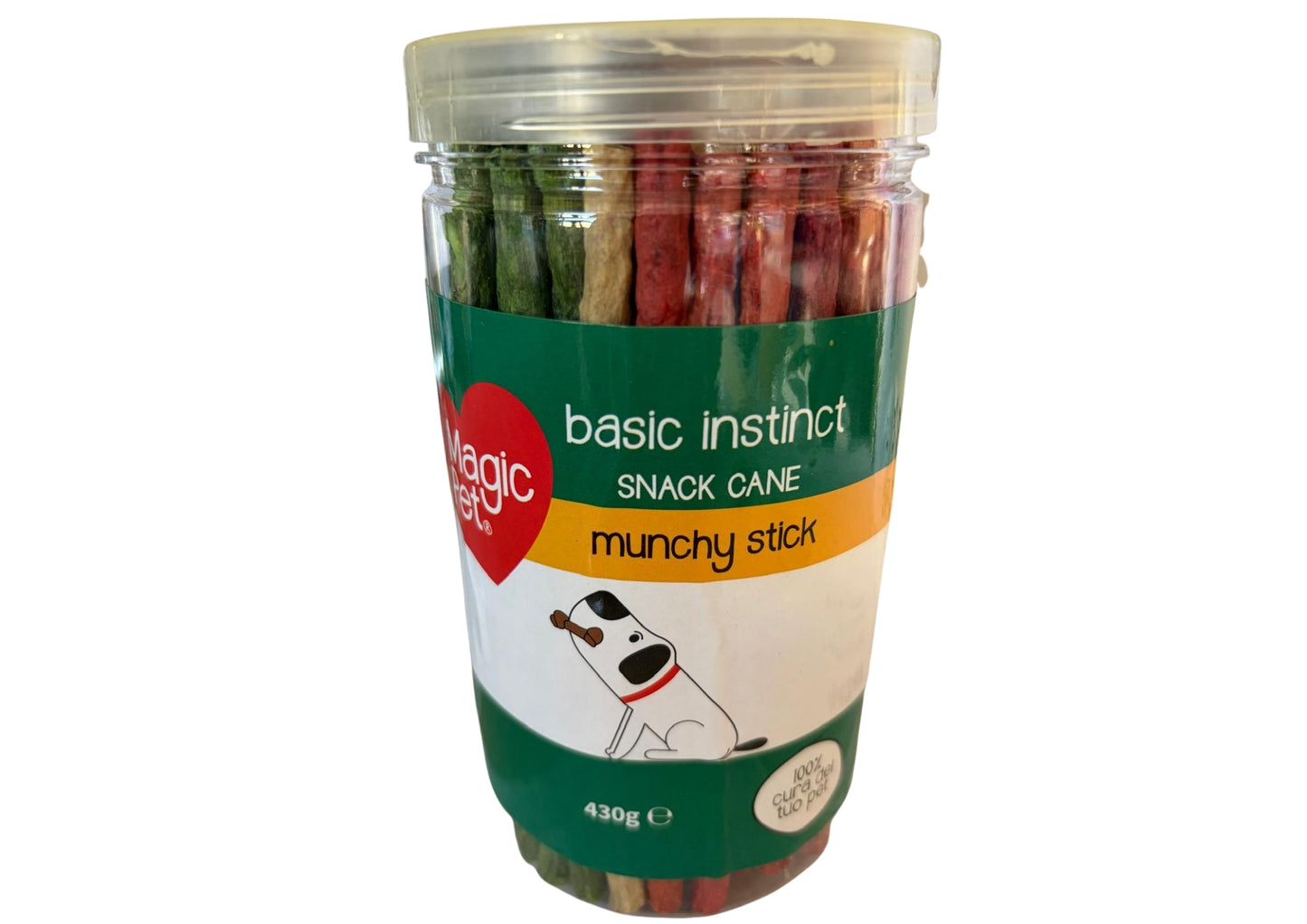 MAGIC PET BASIC INSTINCT SNACK CANE MUNCHY STICK 430G