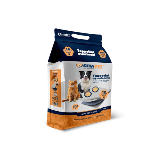 SETABLU PET CARE TAPPETINI ASSORBENTI CANI E GATTI CM.60X90 10PZ