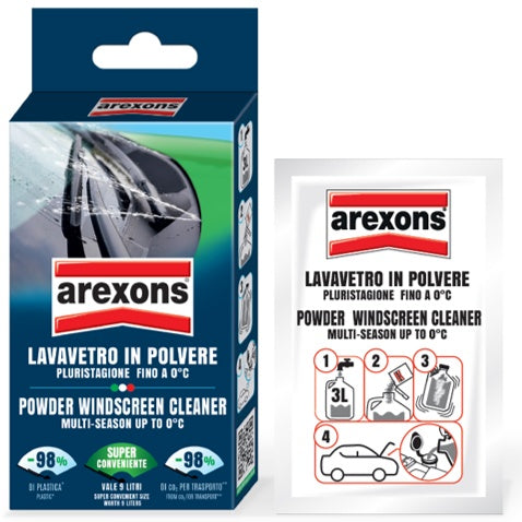 AREXONS LAVAVETRO IN POLVERE PLURISTAGIONE 3 BUSTINE DA 24GR VALE 9L