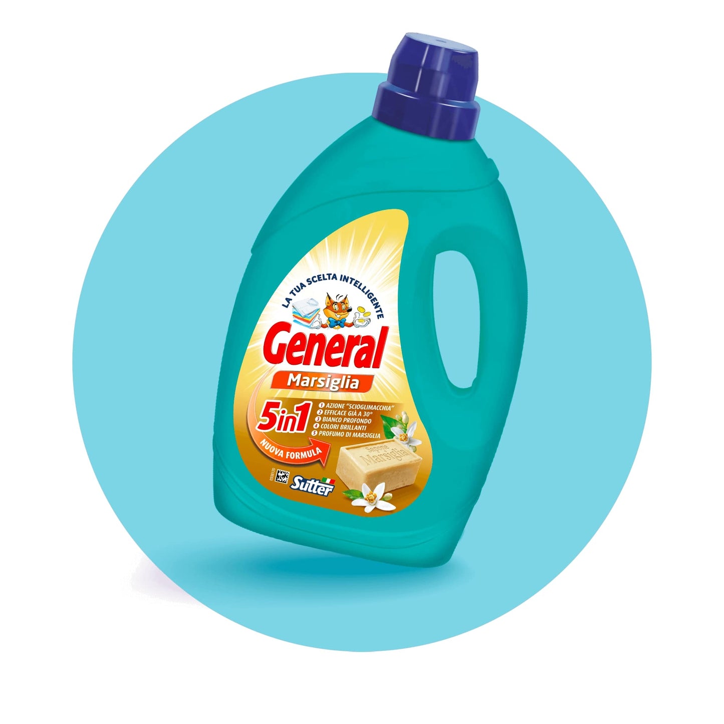 GENERAL LAVATRICE LIQUIDO 60LAV. 2,4L 5IN1 ACTIVE MARSIGLIA