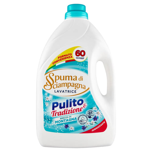 SPUMA DI SCIAMPAGNA LAVATRICE LIQUIDO 3L 60LAV. BREZZA DI MONTAGNA